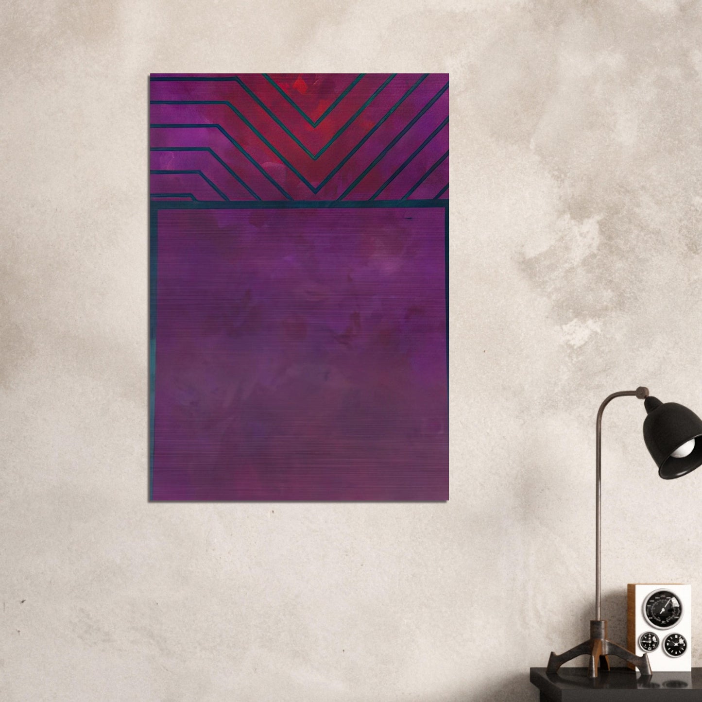UNTITLED 1986 - Luis Feito Brushed Aluminum Print - 70x100 cm / 28x40 inches | Luis Feito Aluminum Print | Luis Feito Prints