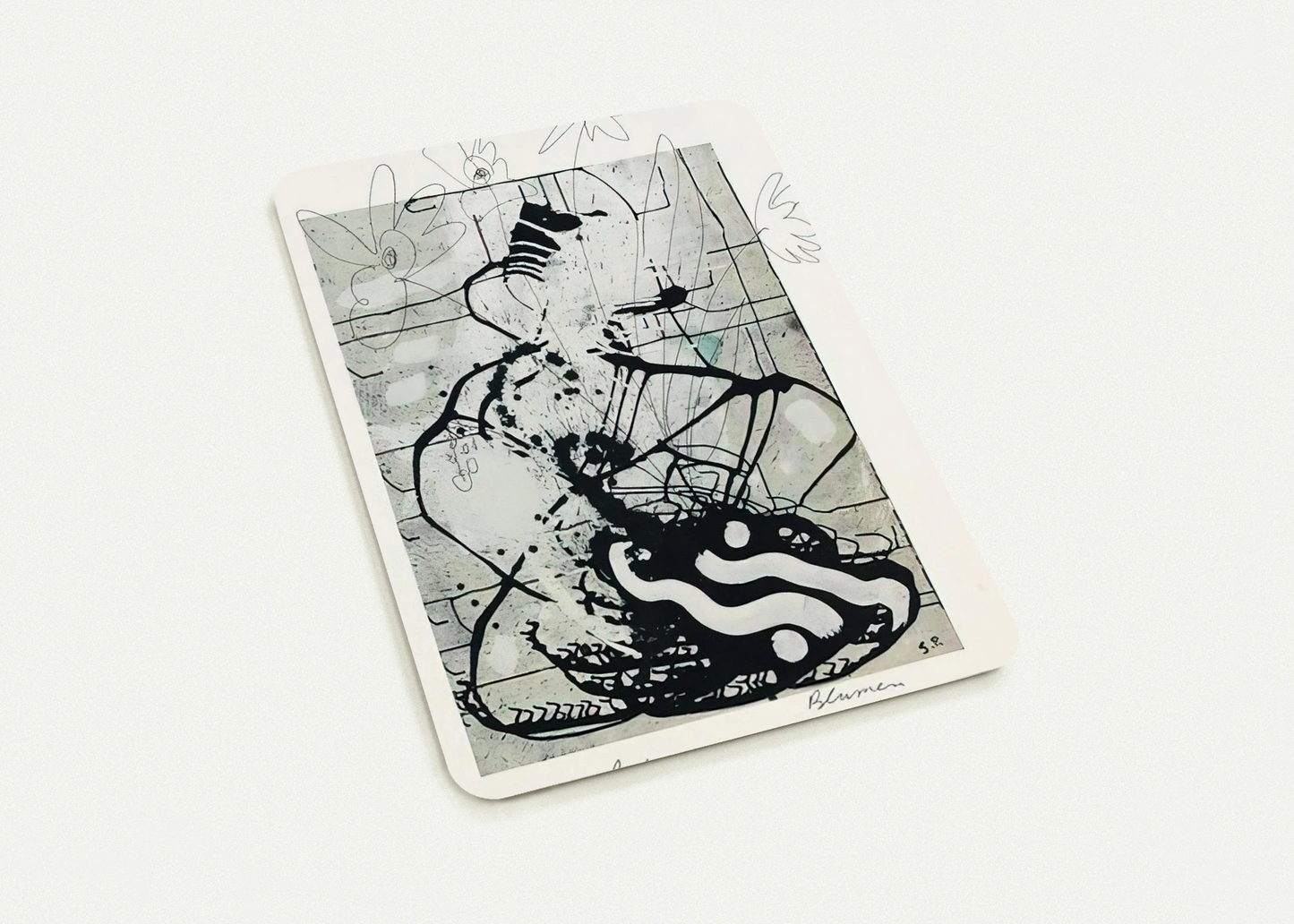 BLUMEN 1985 By Sigmar Polke Pack of 10 Post Cards | Sigmar Polke Post Cards | A6 (10.5 x 14.8 cm) - 4.1 x 5.8 inches