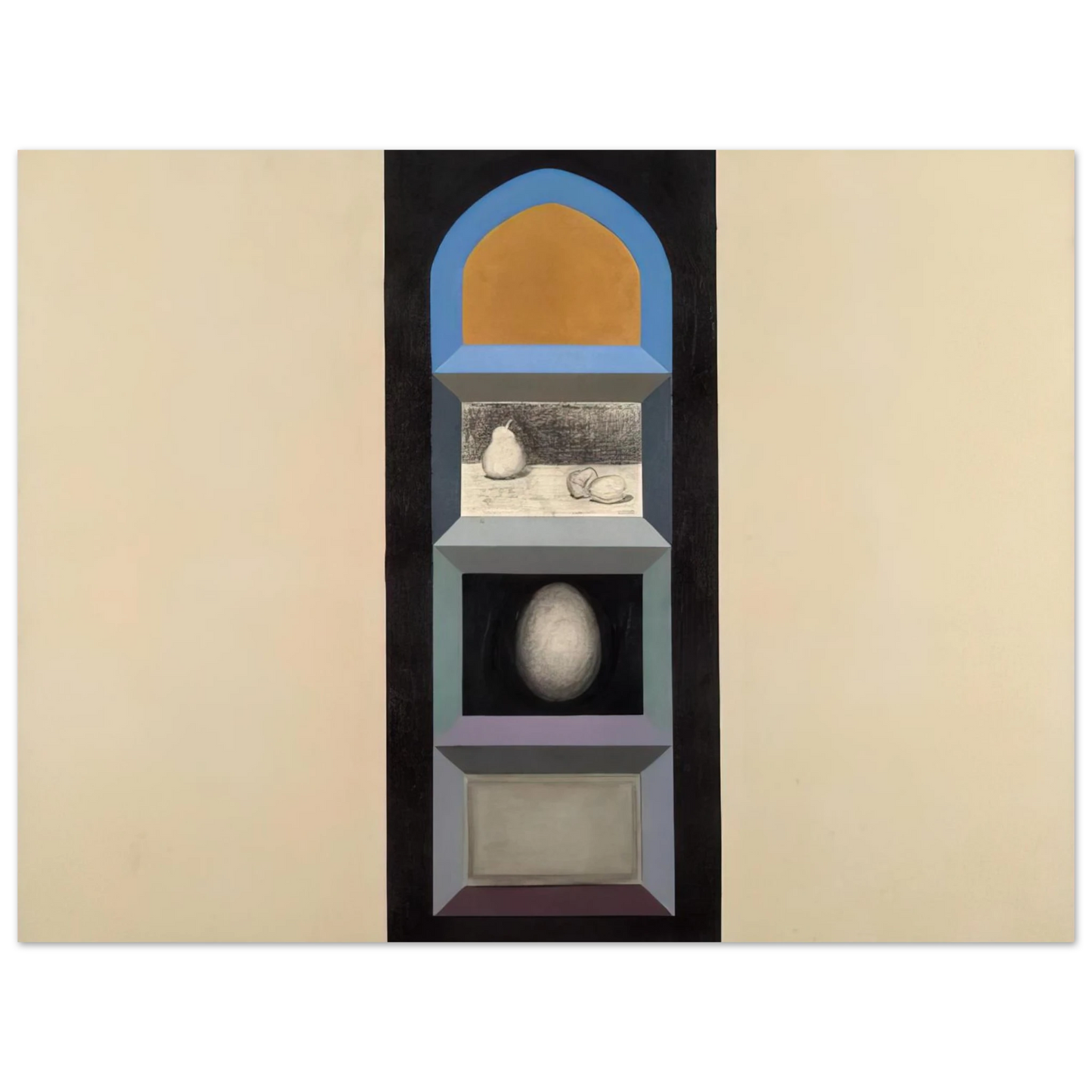 Miriam Schapiro - Shrine for R.K. II, 1963 - Feminist Art  75x100 cm / 30x40inches Fine Art Poster