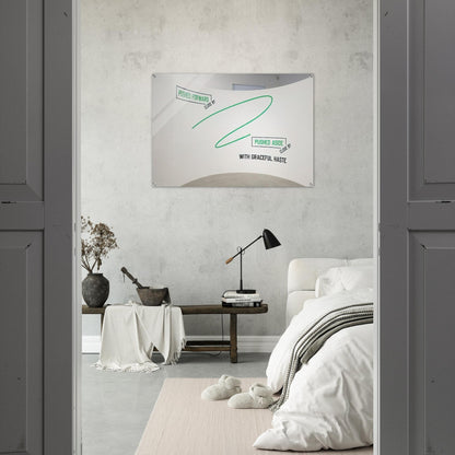 Pushed Forward... - 2009 - Lawrence Weiner Acrylic Print - 70x100 cm / 28x40″ inches