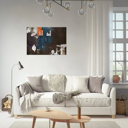 The Houston Scene - 1959 - Hassel Smith Brushed Aluminum Print - 70x100 cm / 28x40 inches | Hassel Smith Aluminum Print | Hassel Smith Prints