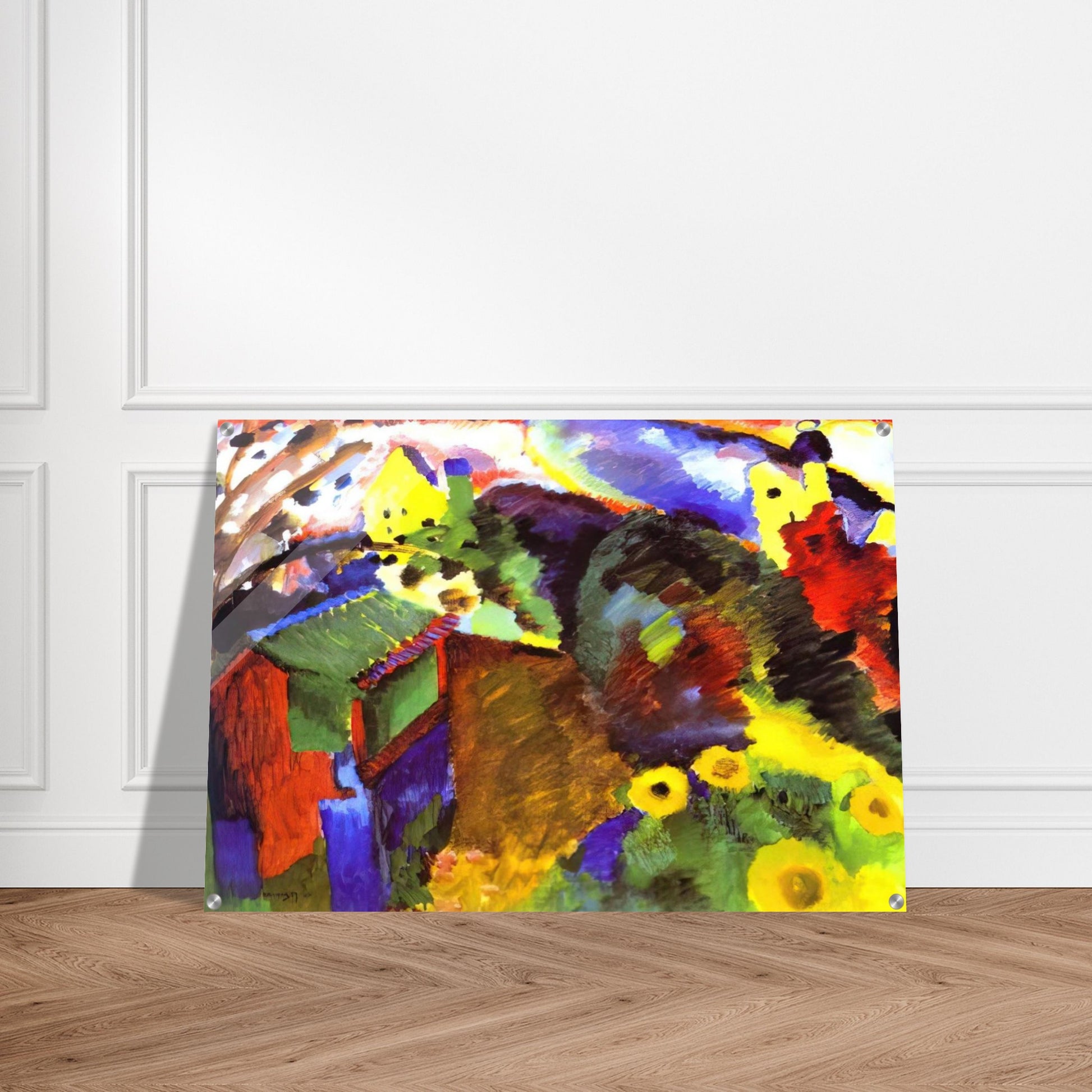 MURNAU GARDEN 1910 - Wassily Kandinsky Acrylic Print - 70x100 cm / 28x40″ inches | Wassily Kandinsky Wall Art | Wassily Kandinsky Prints
