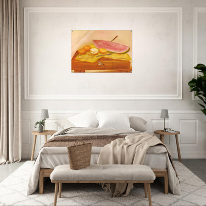 WATERMELONS AND ORANGES - Fernando Botero Acrylic Print - 70x100 cm / 28x40″ inches