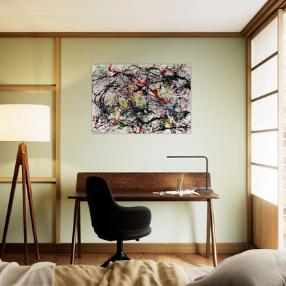 NUMBER 48 1949 - Jackson Pollock Brushed Aluminum Print - 70x100 cm / 28x40 inches | Jackson Pollock Aluminum Print | Jackson Pollock Prints