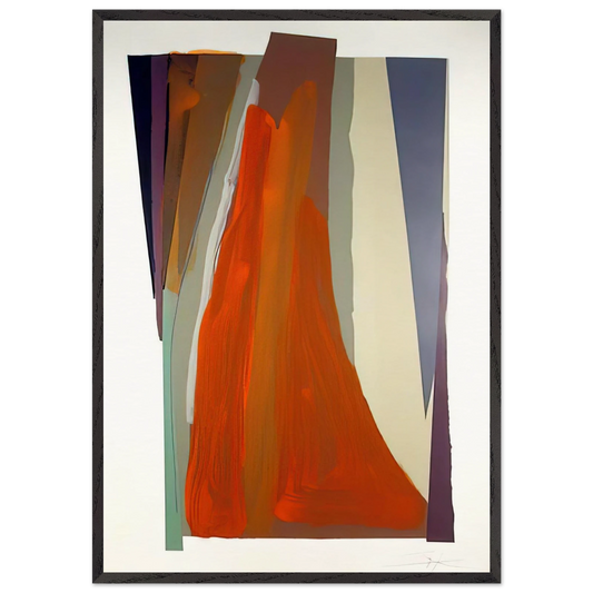 Untitled 9 - 1979 - Larry Zox 70x100 cm / 28x40 inches Framed Art Print – Black Wooden Frame