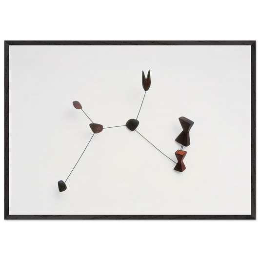 CONSTELLATION 1944 - Alexander Calder 70x100 cm / 28x40 inches Framed Art Print – Black Wooden Frame