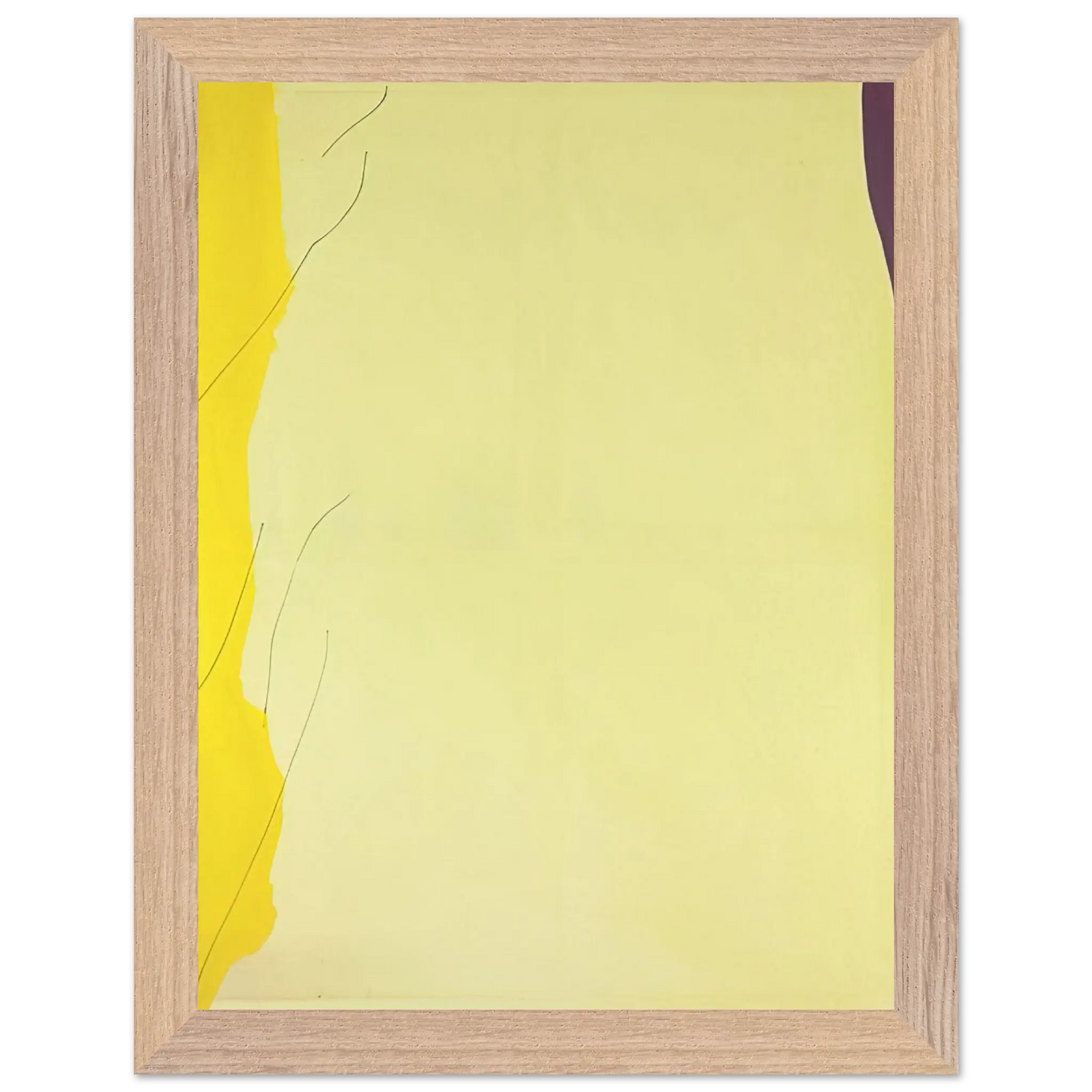 Helen Frankenthaler - Distillation - 1973 Wall art - 60x80 cm / 24x32 Inches - Premium Wooden Framed Poster With Fine Art Paper - Black frame