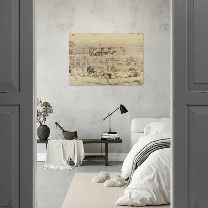 Vincent's Boarding House in Hackford Road, Brixton, London - Vincent van Gogh Brushed Aluminum Print - 70x100 cm / 28x40 inches | Vincent van Gogh Aluminum Print | Vincent van Gogh Prints