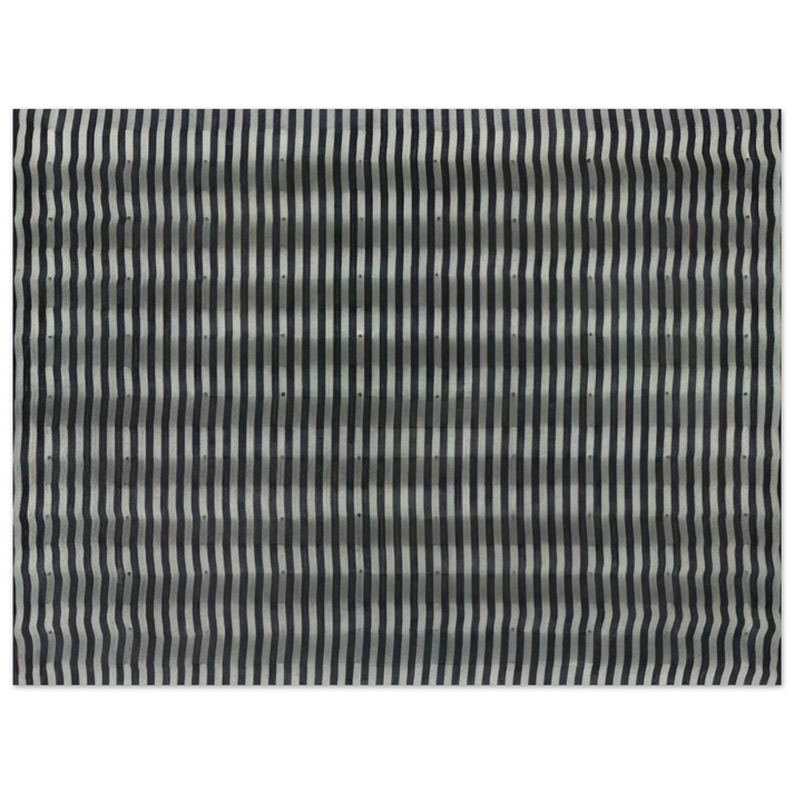 Enrico Castellani - Untitled Striped Surface - 1961  75x100 cm / 30x40inches Fine Art Poster