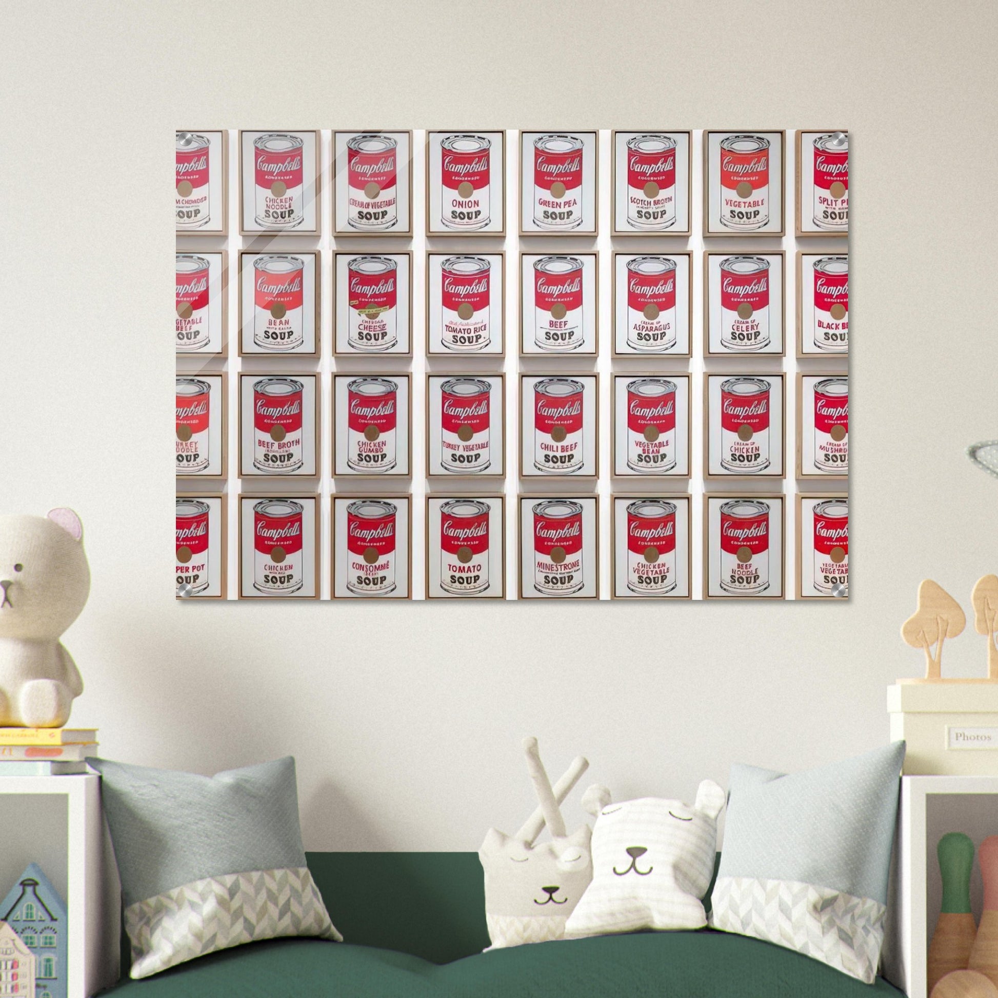 Campbell's Soup Cans - Andy Warhol Acrylic Print - 70x100 cm / 28x40″ inches