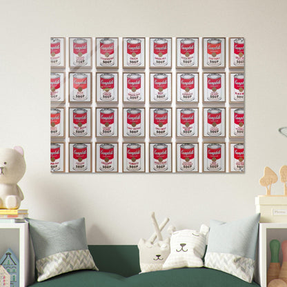 Campbell's Soup Cans - Andy Warhol Acrylic Print - 70x100 cm / 28x40″ inches