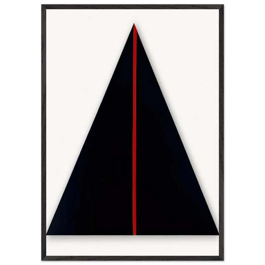Jericho - Barnett Newman 70x100 cm / 28x40 inches Framed Art Print – Black Wooden Frame