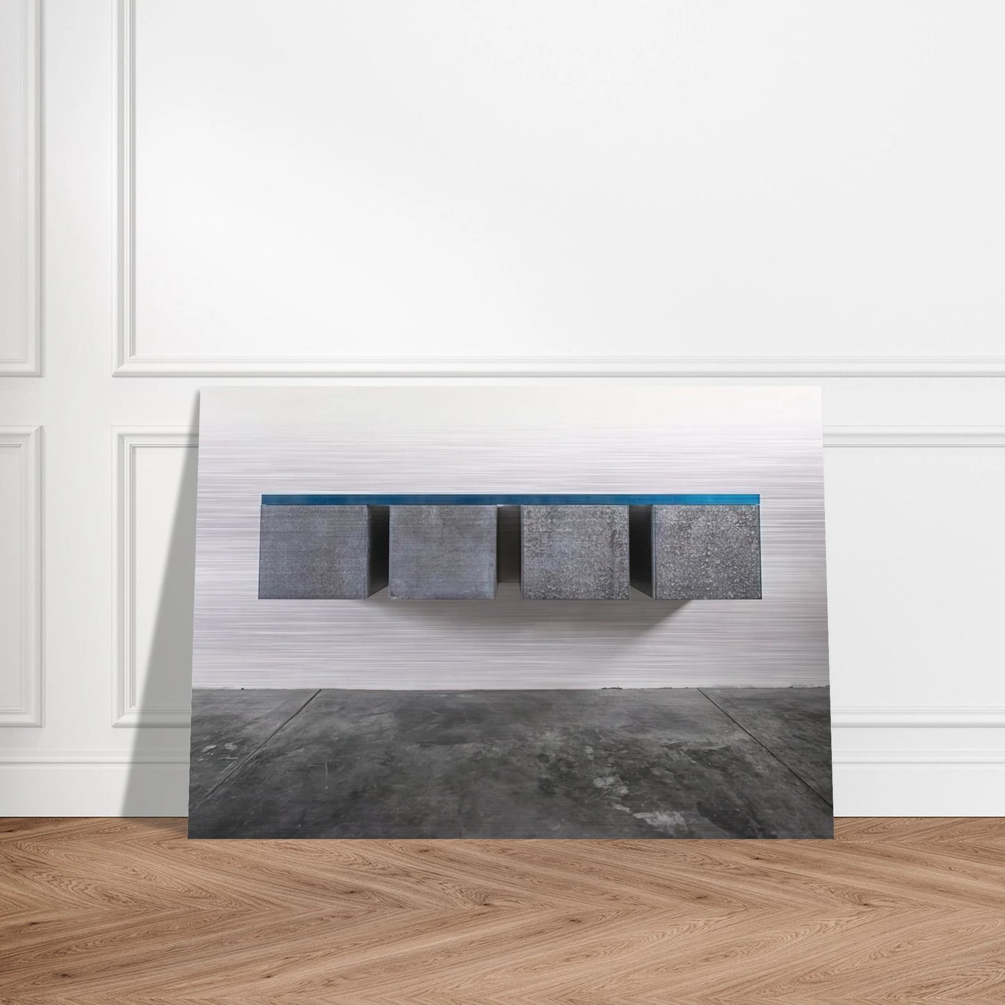 To Susan Buckwalter - 1964 - Donald Judd Brushed Aluminum Print - 70x100 cm / 28x40 inches | Donald Judd Aluminum Print | Donald Judd Prints