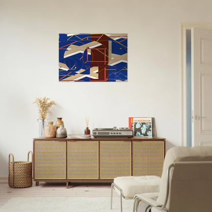 C-B-1 - Al Held Brushed Aluminum Print - 70x100 cm / 28x40 inches | Al Held Aluminum Print | Al Held Prints