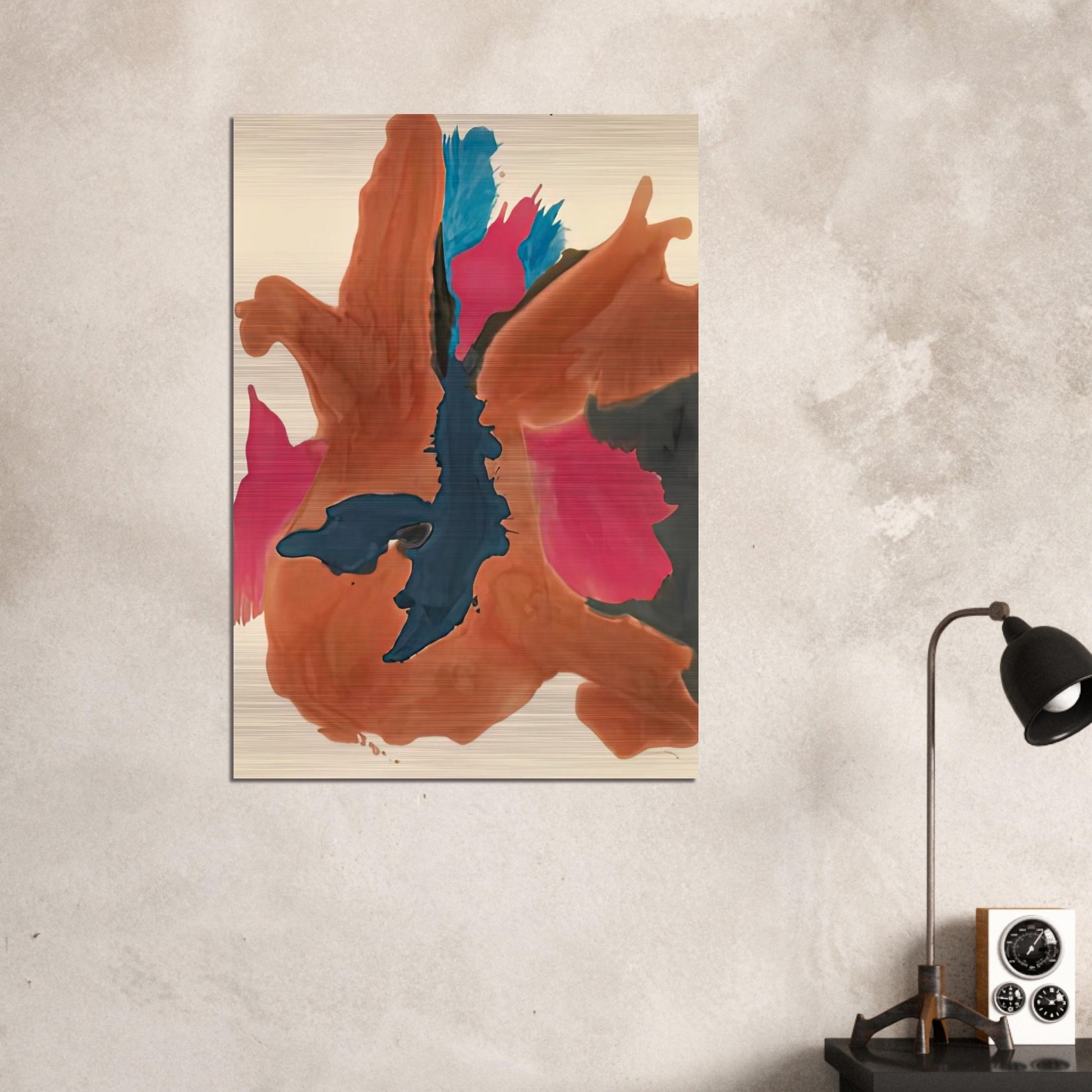 Pink Lady, 1963- - Helen Frankenthaler Brushed Aluminum Print - 70x100 cm / 28x40 inches | Helen Frankenthaler Aluminum Print | Helen Frankenthaler Prints