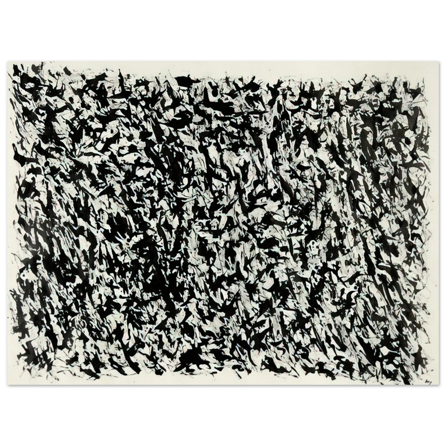 Henri Michaux - Composition - Tachisme  75x100 cm / 30x40inches Fine Art Poster