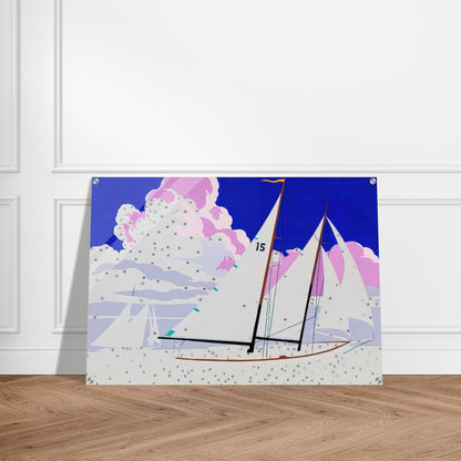 Do It Yourself  Sailboats  - Andy Warhol Acrylic Print - 70x100 cm / 28x40″ inches