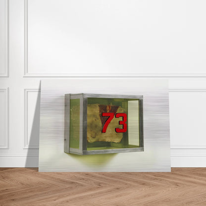 Untitled #73 from the series Technological Reliquaries - 1964 - Paul Thek Brushed Aluminum Print - 70x100 cm / 28x40 inches | Paul Thek Aluminum Print | Paul Thek Prints