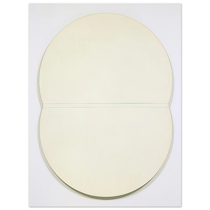 Ellsworth Kelly - White Plaque. Bridge Arch and Reflection  75x100 cm / 30x40inches Fine Art Poster