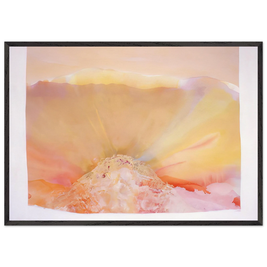 Eye Of The Pyramid Version I - 1988 - Ronnie Landfield 70x100 cm / 28x40 inches Framed Art Print – Black Wooden Frame