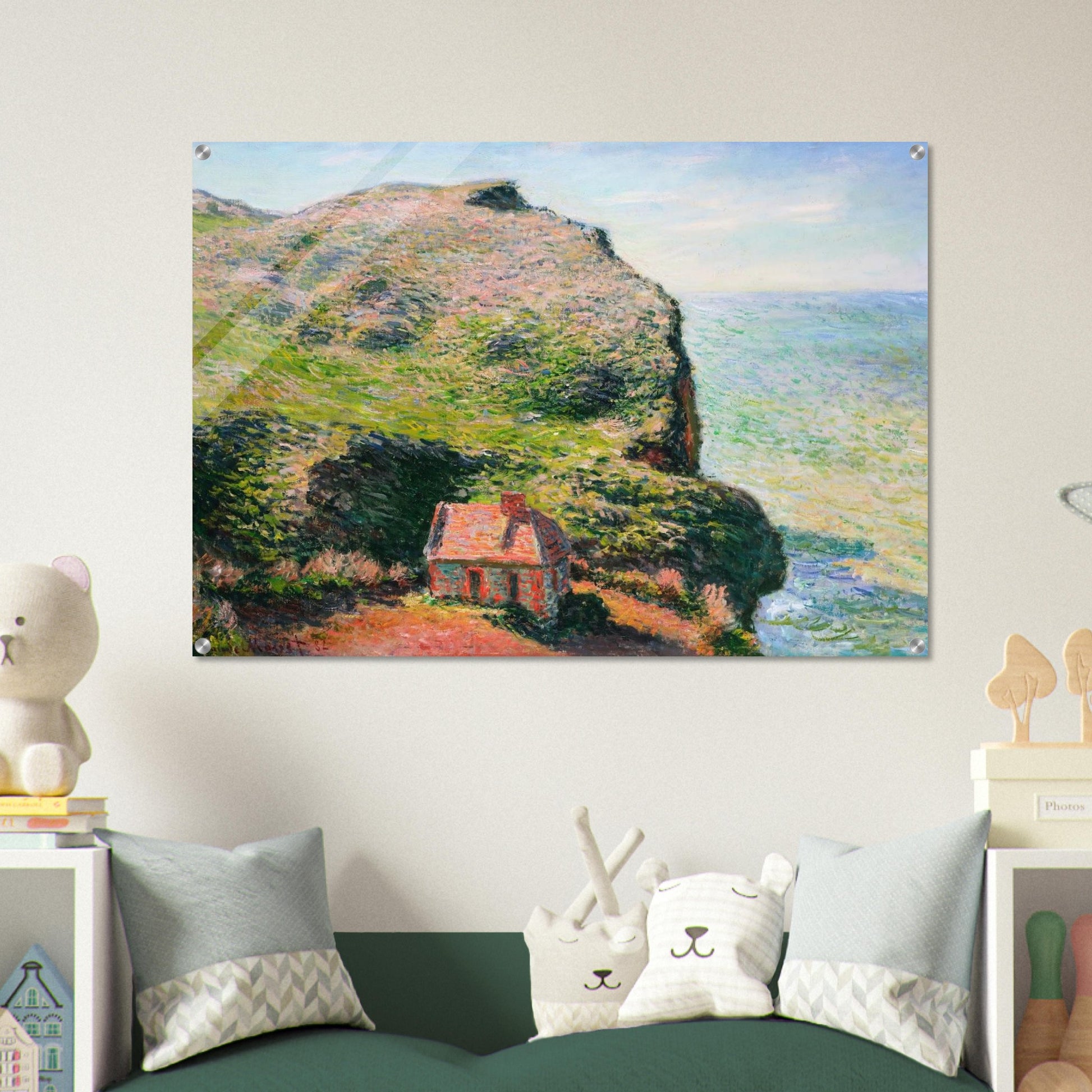 The Custom`s House - claude monet Acrylic Print - 70x100 cm / 28x40″ inches | claude monet Wall Art | claude monet Prints