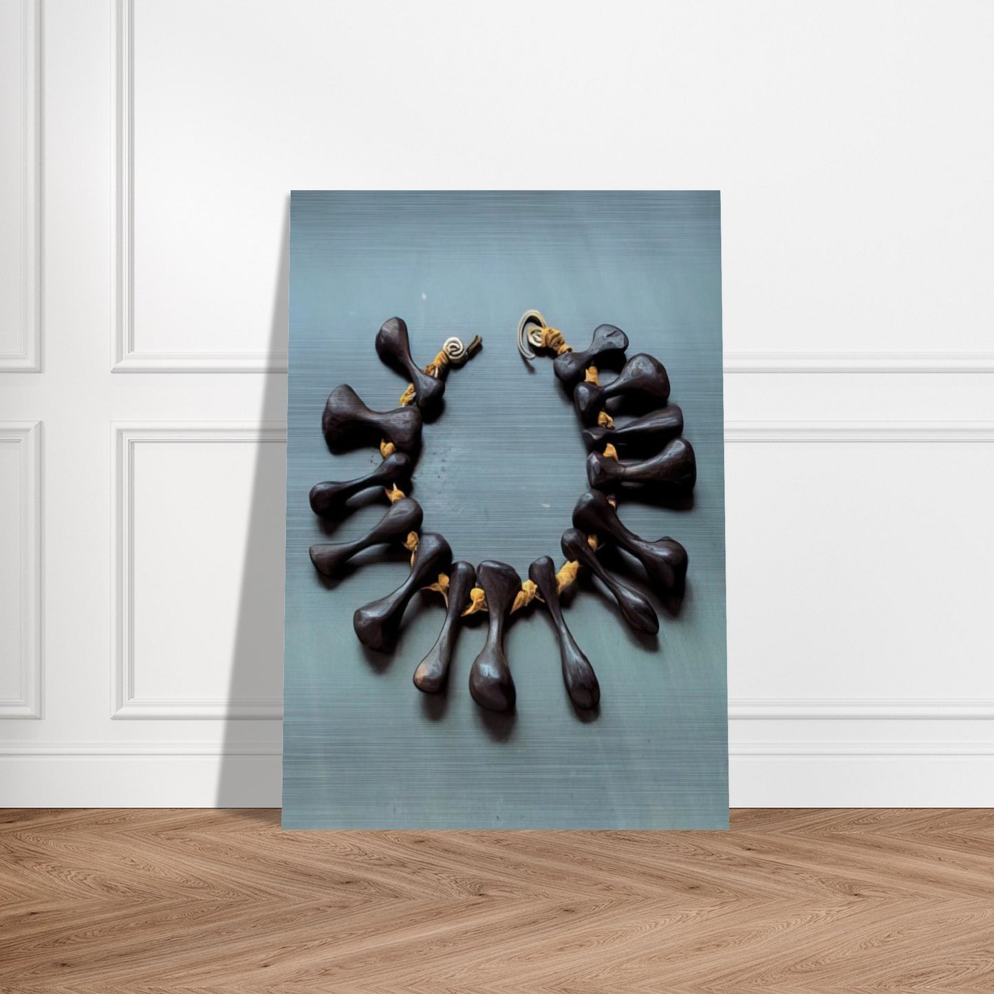 BONES NECKLACE 1940 - Alexander Calder Brushed Aluminum Print - 70x100 cm / 28x40 inches | Alexander Calder Aluminum Print | Alexander Calder Prints