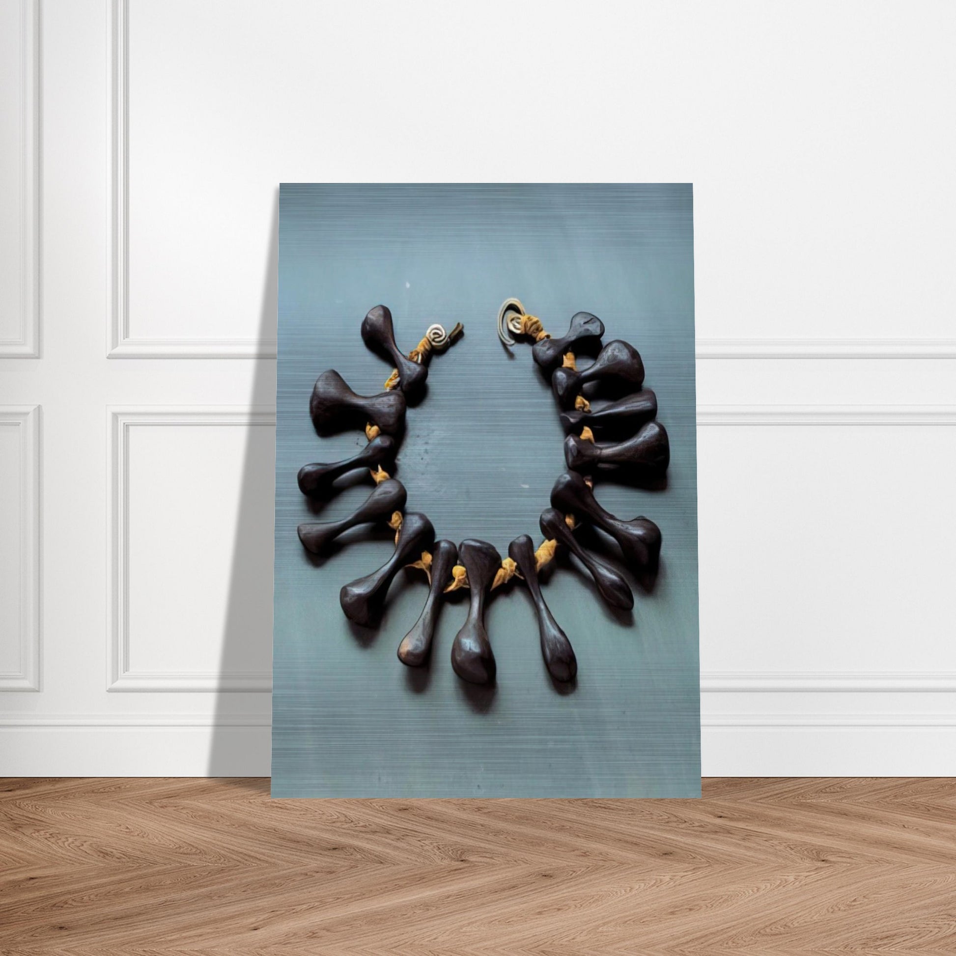 BONES NECKLACE 1940 - Alexander Calder Brushed Aluminum Print - 70x100 cm / 28x40 inches | Alexander Calder Aluminum Print | Alexander Calder Prints