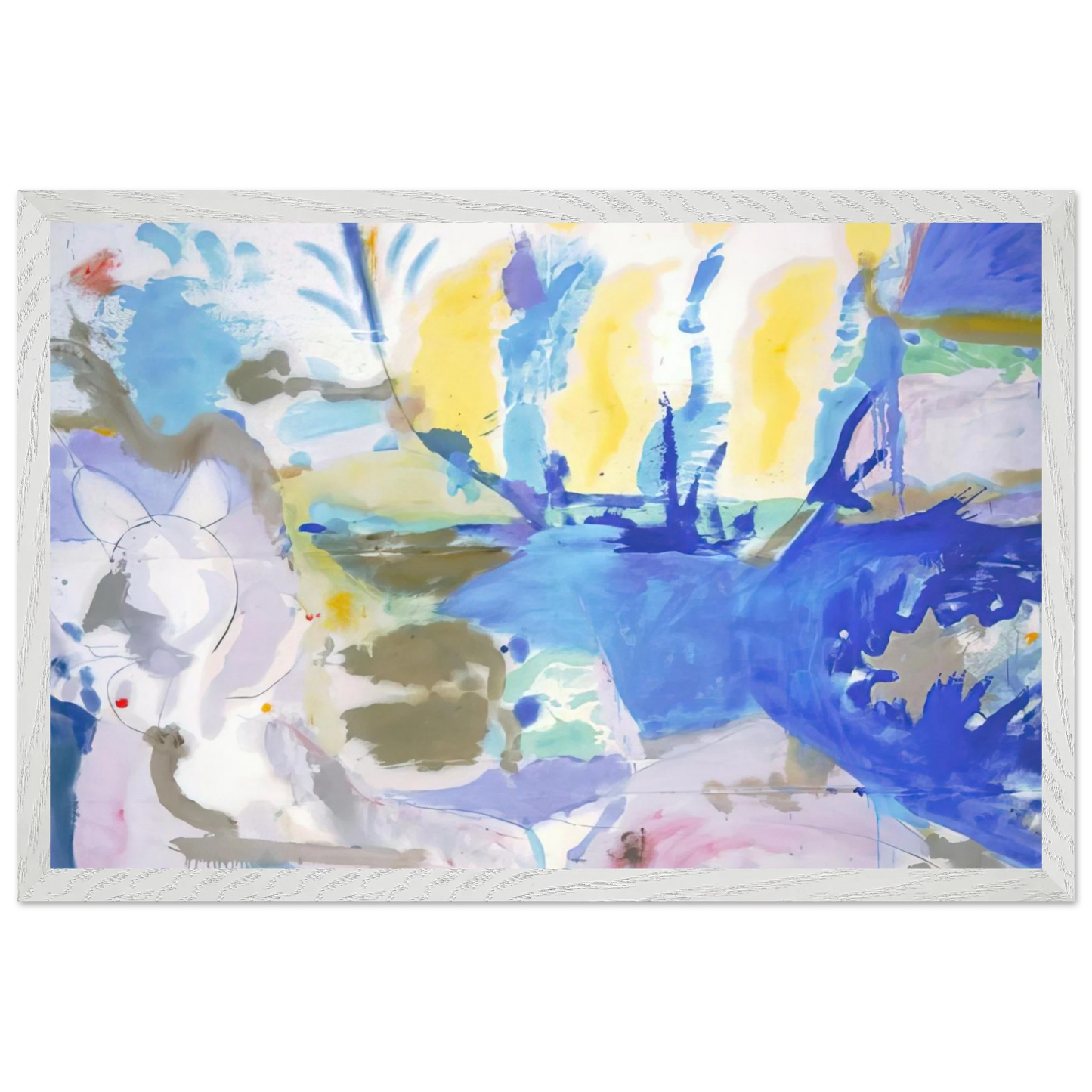 Helen Frankenthaler - Basque Beach - 1958 Wall art - A1 (59.4 x 84.1  cm) - Fine Art Poster-canvas - -