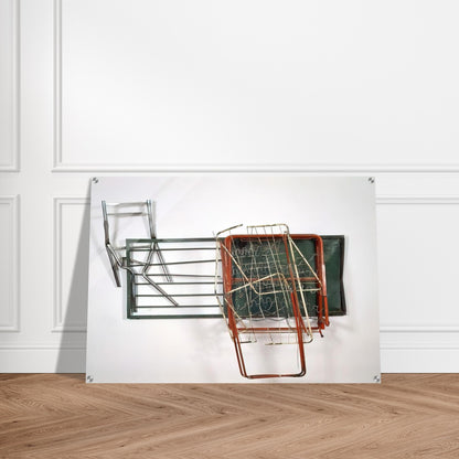 GREENHOUSE GLUT NEAPOLITAN 1987 - Robert Rauschenberg Acrylic Print - 70x100 cm / 28x40″ inches