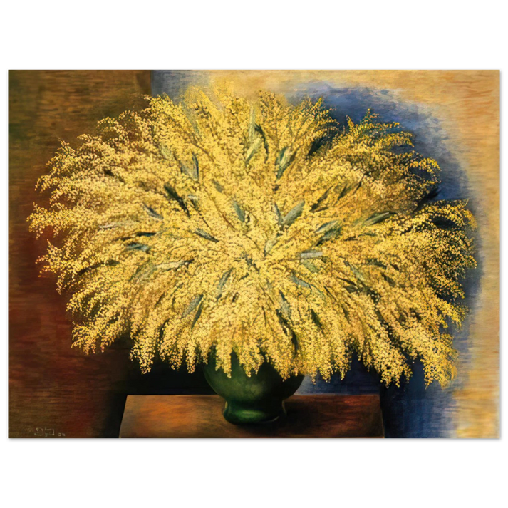Moise Kisling - GRAND BOUQUET OF MIMOSA 1942  75x100 cm / 30x40inches Fine Art Poster