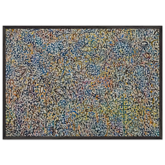 Presence Amaranth Garden - Richard Pousette-Dart 70x100 cm / 28x40 inches Framed Art Print – Black Wooden Frame