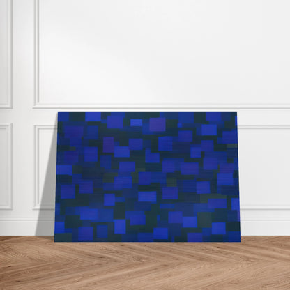 Number 88 Blue - 1950 - Ad Reinhardt Brushed Aluminum Print - 70x100 cm / 28x40 inches | Ad Reinhardt Aluminum Print | Ad Reinhardt Prints