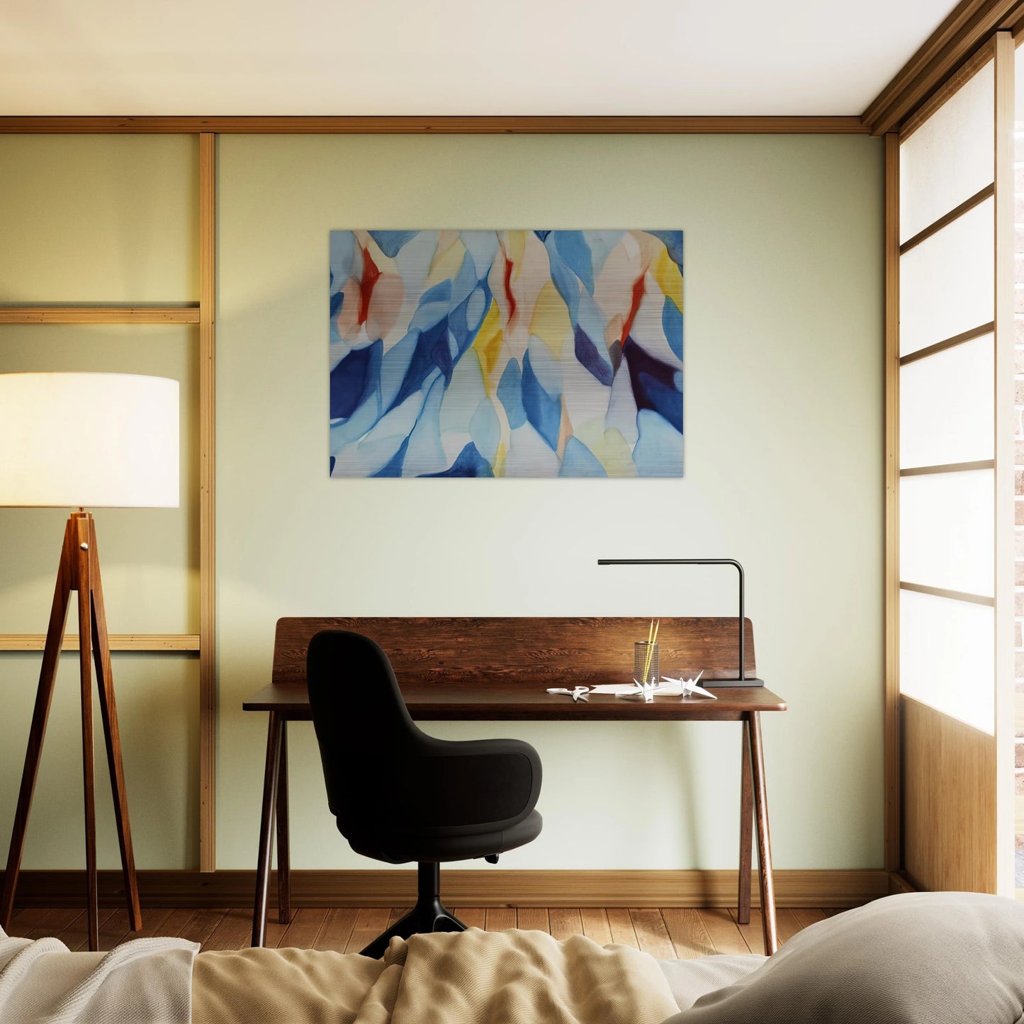 The Way of the Wind - Alice Baber Brushed Aluminum Print - 70x100 cm / 28x40 inches | Alice Baber Aluminum Print | Alice Baber Prints