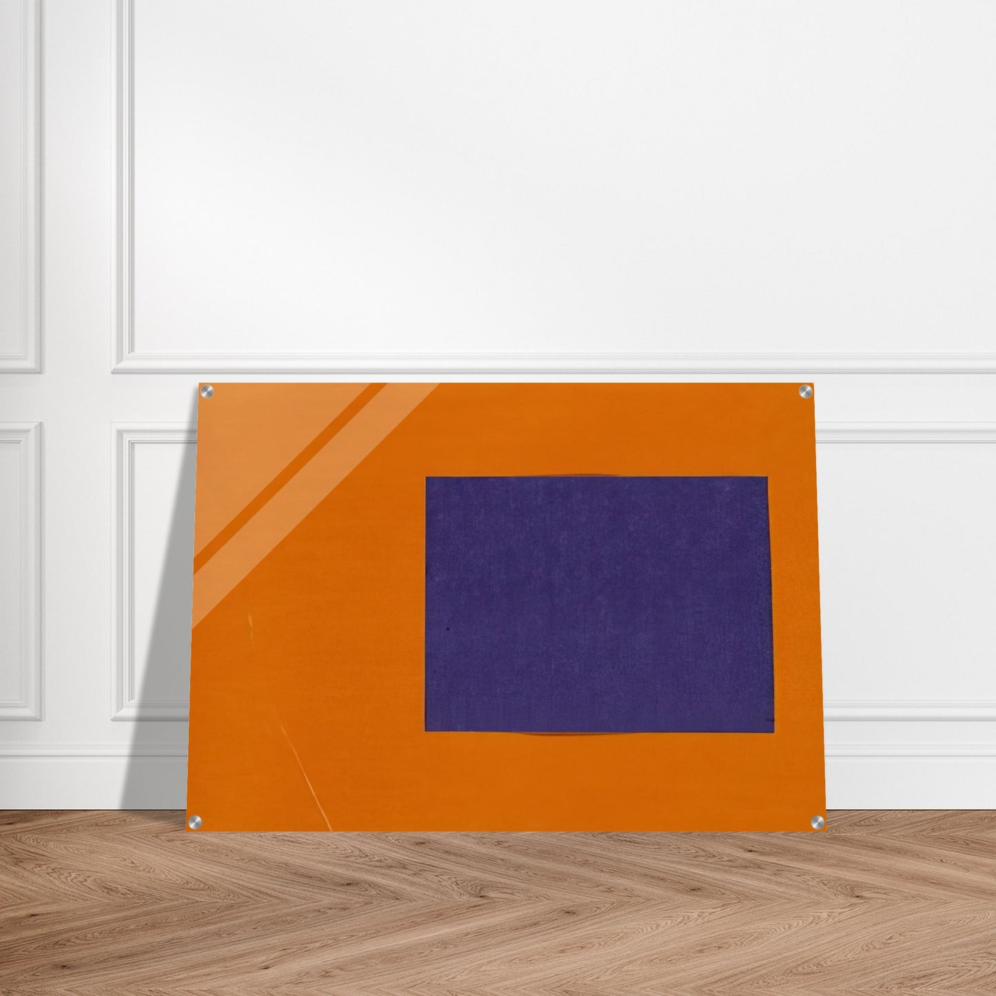 Purple and Orange from the series Line Form Color - Ellsworth Kelly Acrylic Print - 70x100 cm / 28x40″ inches