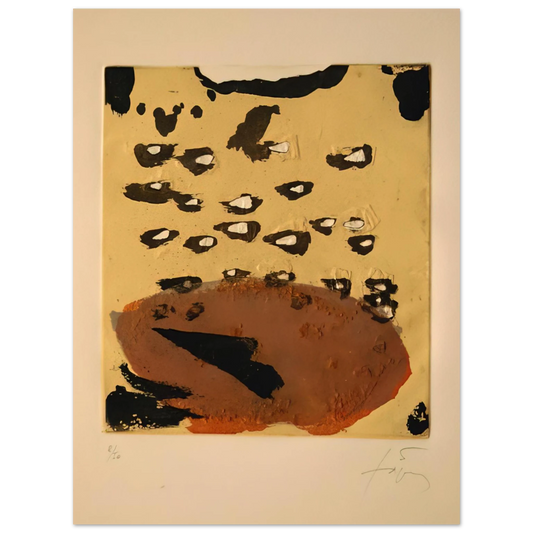 Antoni Tapies - REPLIQUER II 1981  75x100 cm / 30x40inches Fine Art Poster