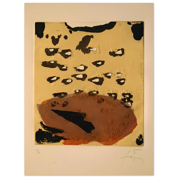 Antoni Tapies - REPLIQUER II 1981  75x100 cm / 30x40inches Fine Art Poster
