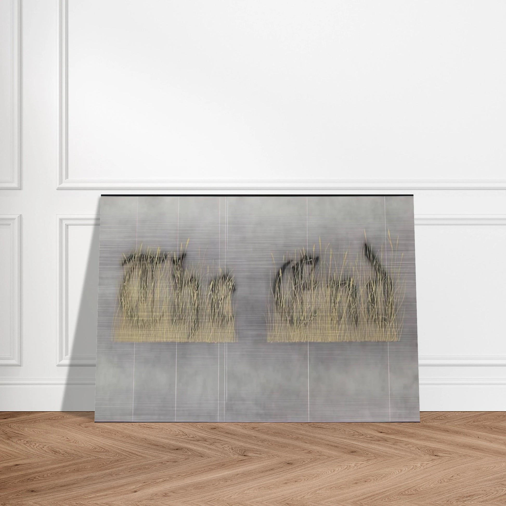 THE FINAL END 1992 - Edward Ruscha Brushed Aluminum Print - 70x100 cm / 28x40 inches | Edward Ruscha Aluminum Print | Edward Ruscha Prints