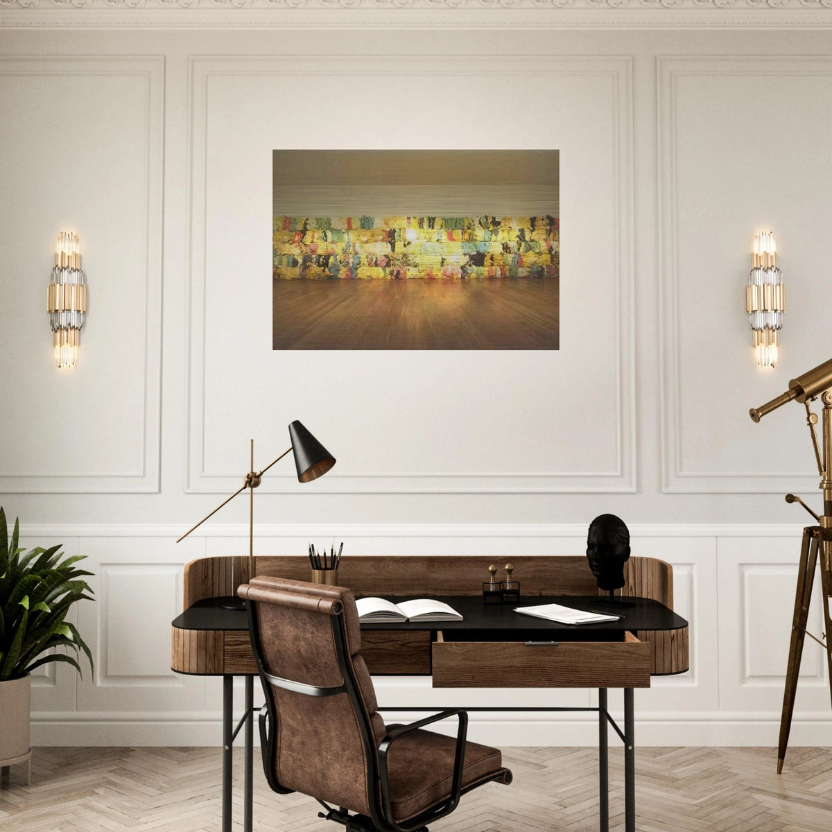 Cortina de Espuma - 2001 - Joao Vieira Brushed Aluminum Print - 70x100 cm / 28x40 inches | Joao Vieira Aluminum Print | Joao Vieira Prints
