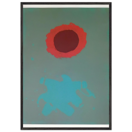 Chrome Green - 1972 - Adolph Gottlieb 70x100 cm / 28x40 inches Framed Art Print – Black Wooden Frame