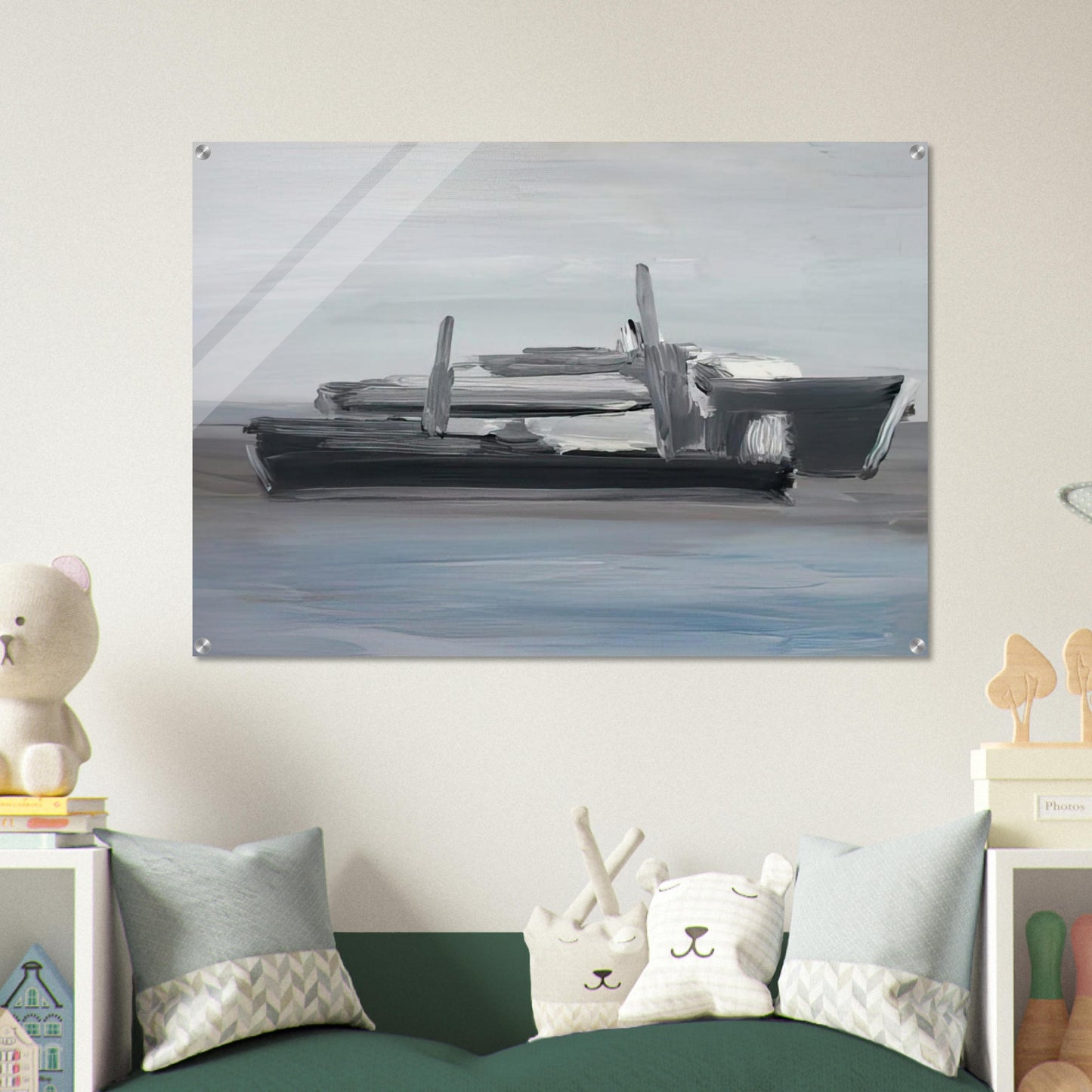 Marine - Lyrical Abstraction - Nicolas de Stael Acrylic Print - 70x100 cm / 28x40″ inches