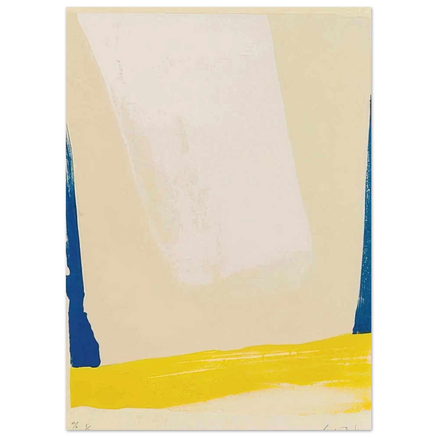 Helen Frankenthaler - White Portal - 1967 Wall art - 15x20 cm / 6x8 inches - Fine Art Poster-canvas - -