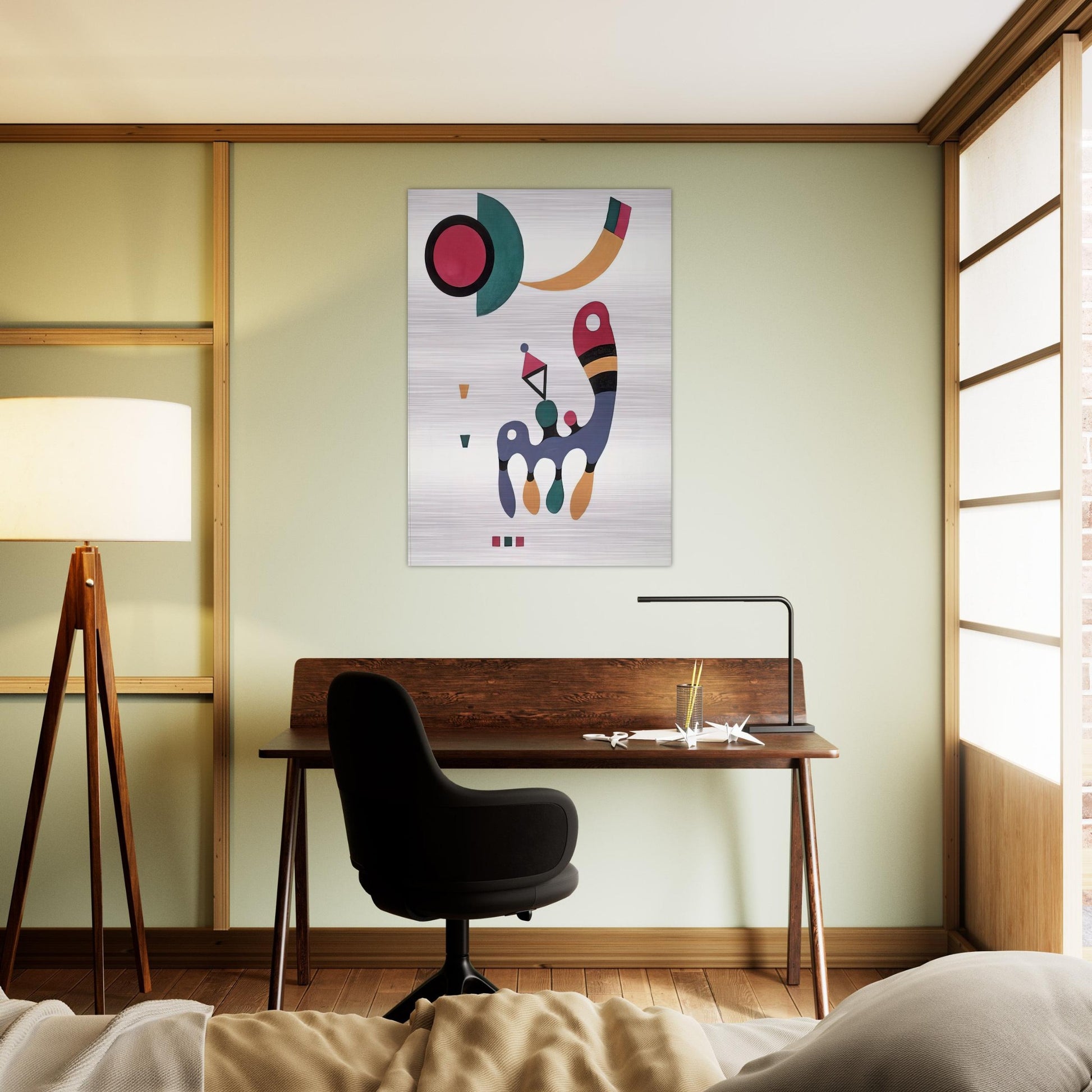 COMPOSITION 1944 - Wassily Kandinsky Brushed Aluminum Print - 70x100 cm / 28x40 inches | Wassily Kandinsky Aluminum Print | Wassily Kandinsky Prints
