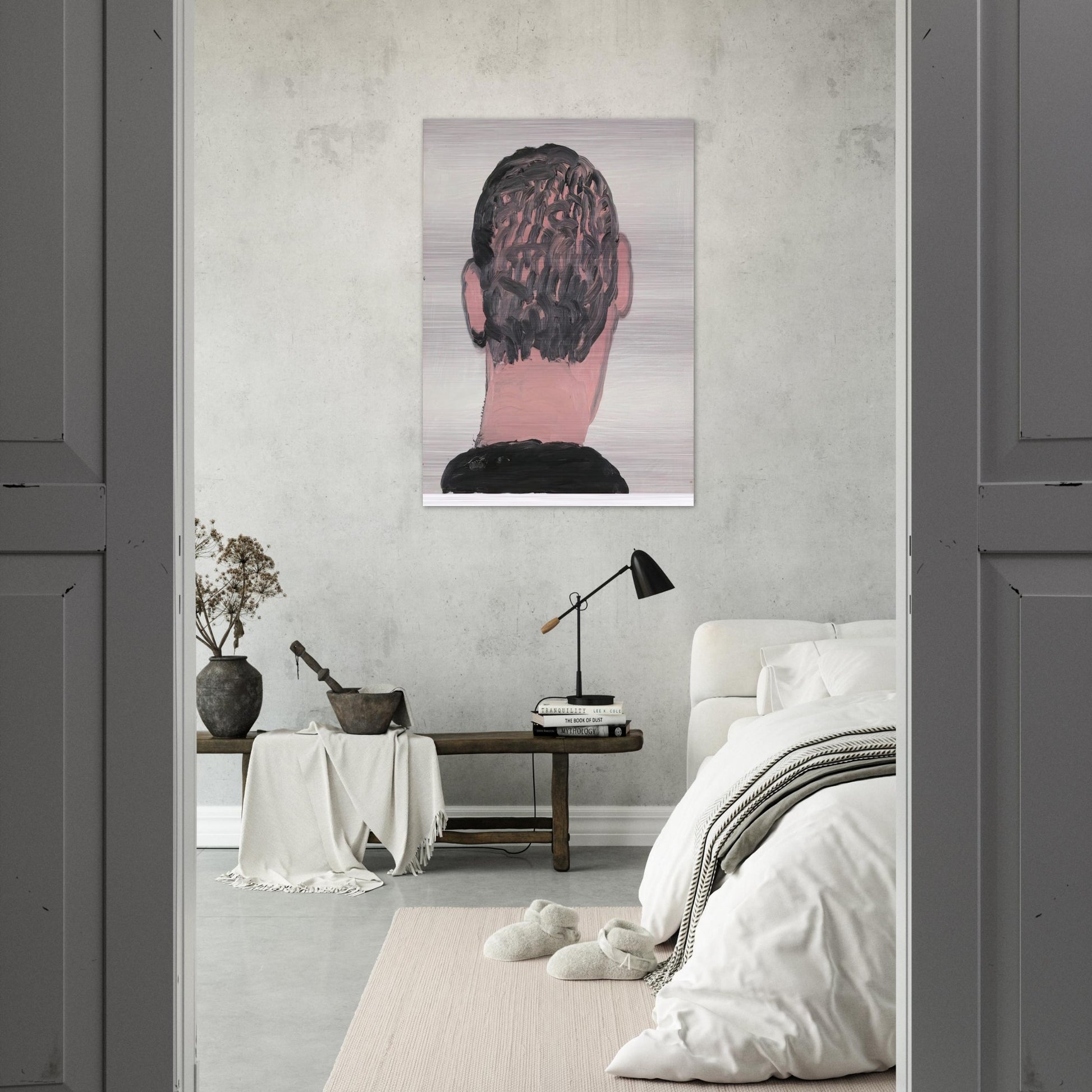 UNTITLED 7 - Philip Guston Brushed Aluminum Print - 70x100 cm / 28x40 inches | Philip Guston Aluminum Print | Philip Guston Prints