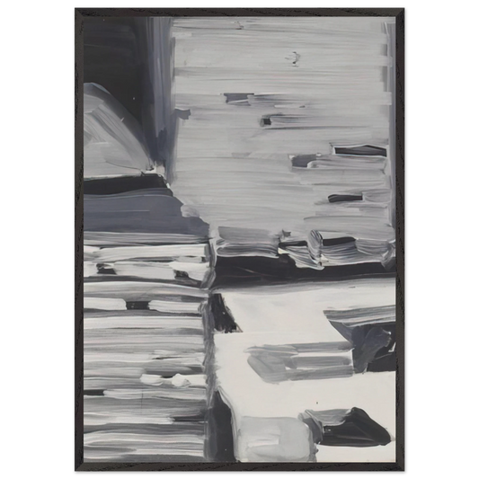 TOWNSCAPE 1968 4 - Gerhard Richter 70x100 cm / 28x40 inches Framed Art Print – Black Wooden Frame