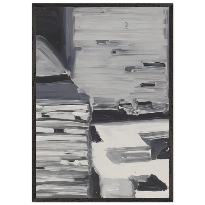 TOWNSCAPE 1968 4 - Gerhard Richter 70x100 cm / 28x40 inches Framed Art Print – Black Wooden Frame
