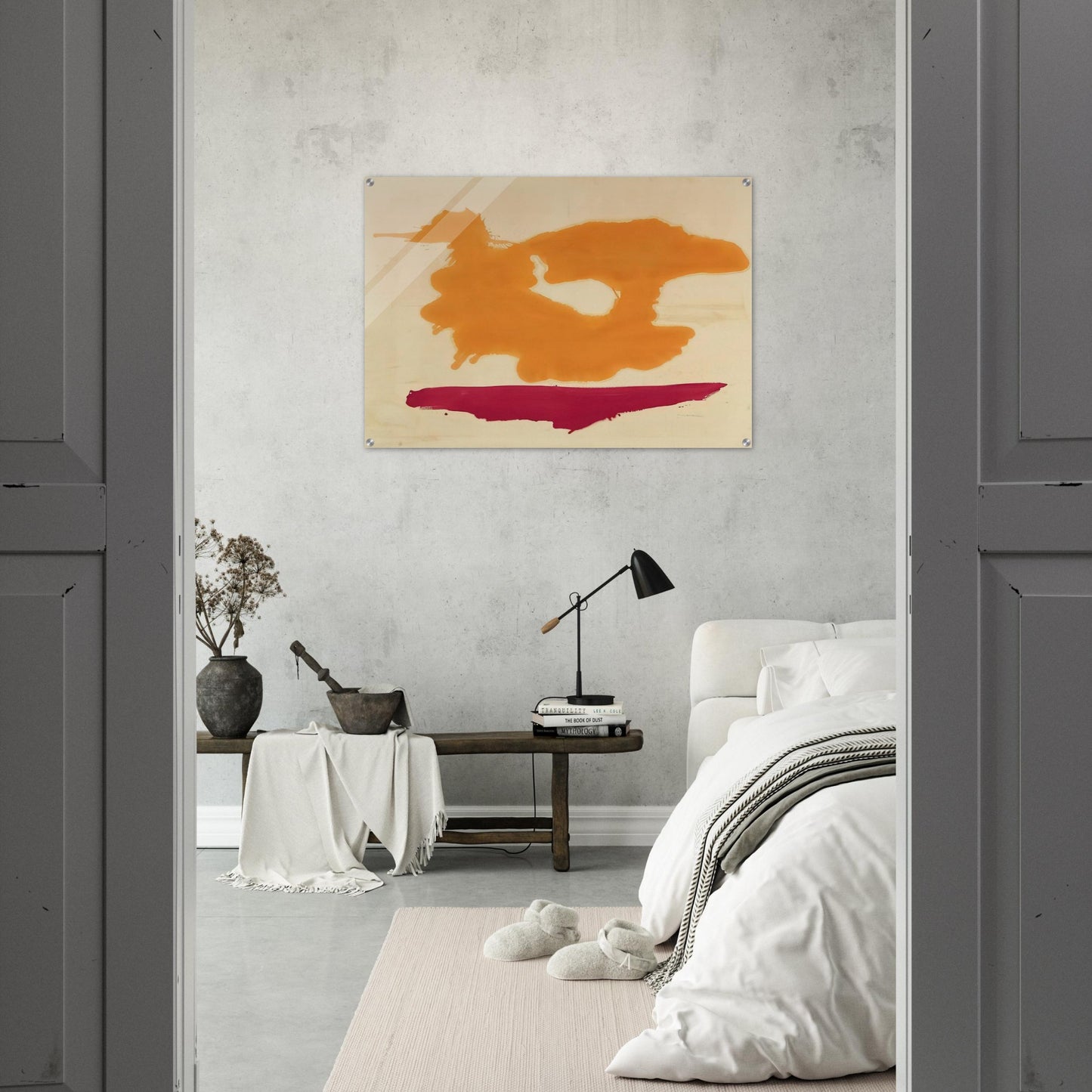 Only Orange - 1963 - Helen Frankenthaler Acrylic Print - 70x100 cm / 28x40″ inches