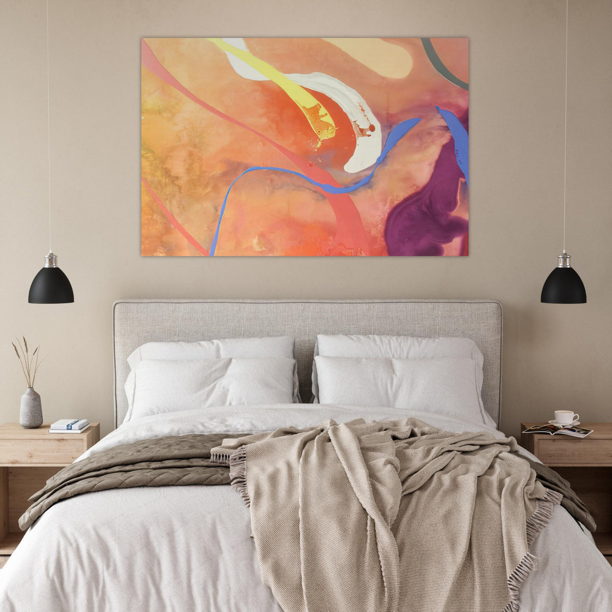 For Becky - 1969 - Ronnie Landfield Art Prints - 100x150 cm / 40x60″ inches | Ronnie Landfield Poster | Ronnie Landfield Prints