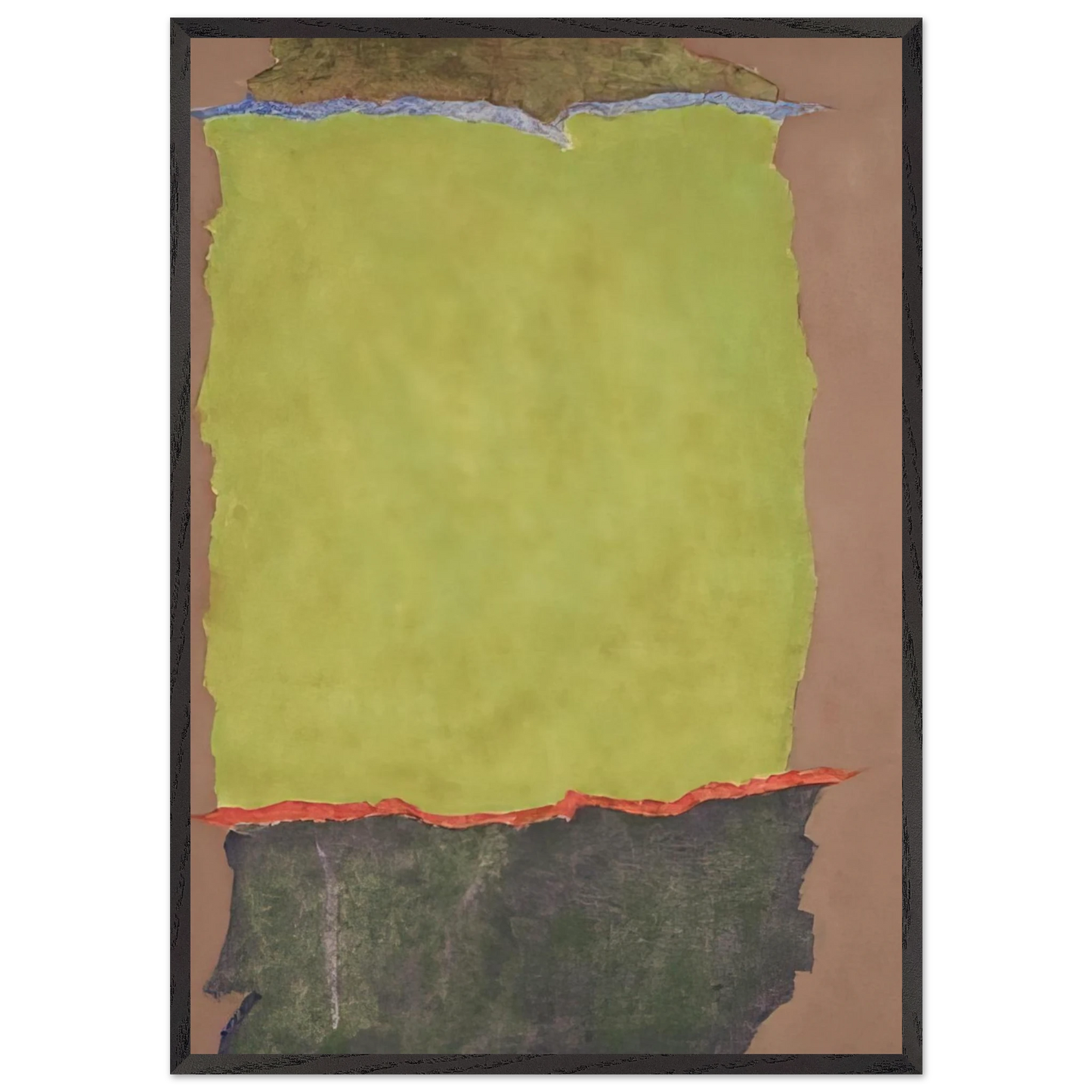 Infinity Field 2 Lefkada Series - 1978 - Theodoros Stamos 70x100 cm / 28x40 inches Framed Art Print – Black Wooden Frame
