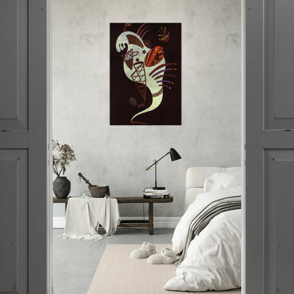 WHITE FIGURE 1943 - Wassily Kandinsky Brushed Aluminum Print - 70x100 cm / 28x40 inches | Wassily Kandinsky Aluminum Print | Wassily Kandinsky Prints