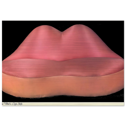 MAE WEST LIPS SOFA 1937 - Salvador Dali Brushed Aluminum Print - 70x100 cm / 28x40 inches | Salvador Dali Aluminum Print | Salvador Dali Prints